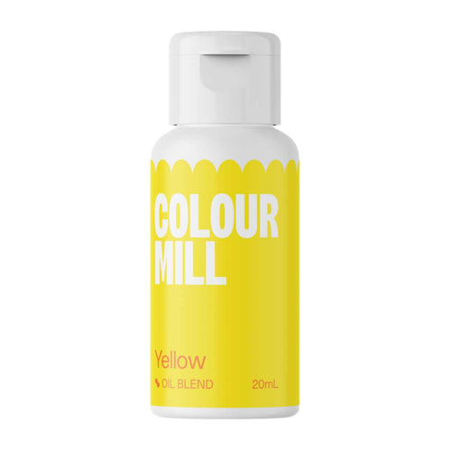 Yellow 20ml - Oil Based Colouring - Colour Mill
