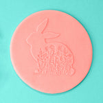Bunny & Blooms - Easter Embosser example - front view - Zoi&Co