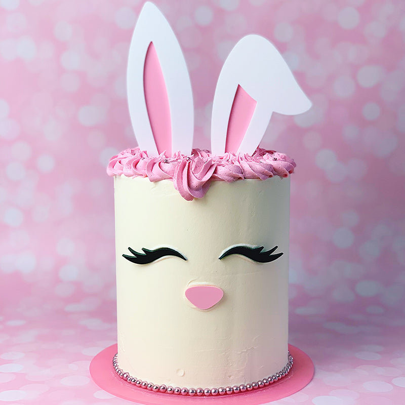 easter cake with bunny cake topper kit zoiandco