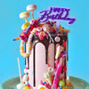 Mini Happy Birthday Pastel - Cake Topper