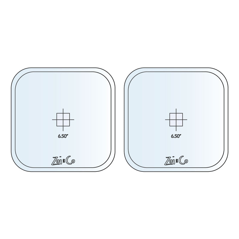 Quadrat - Platten-Set zum Glasieren 