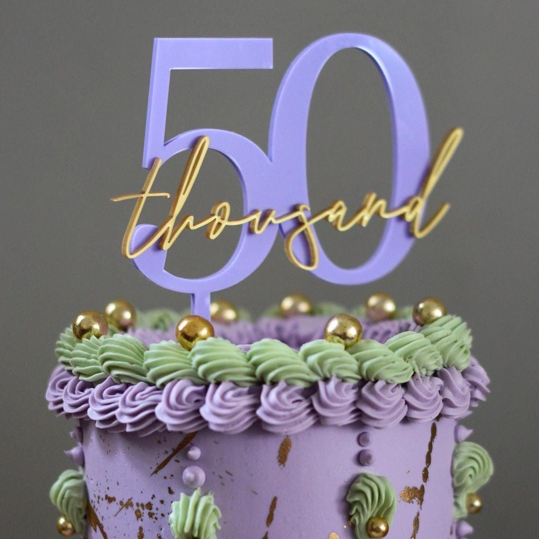 Cake　Cake　Supplies　ZoiCo　Topper　Premium　Media　Decorating　Glamour　Branding　Social　Milestone