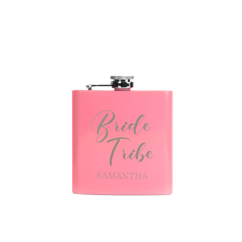 Personalized Flask -Pink 6oz- - Zoi&Co