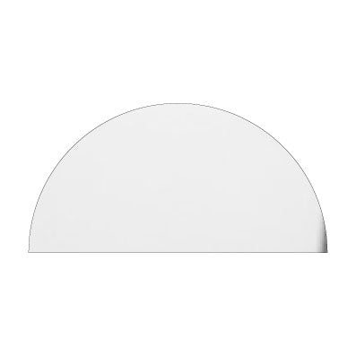 semicircle cake mirror sheet - silver - Zoi&Co