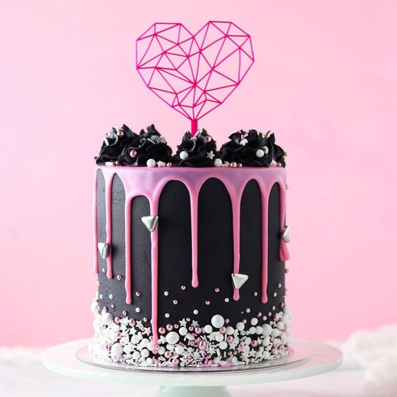 Geometrical Heart - Cake Topper - Zoi&Co