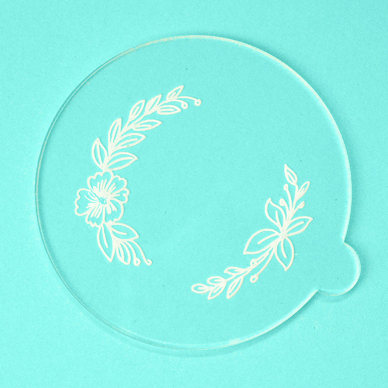 Minimal Wreath - Easter Embosser - front view - Zoi&Co
